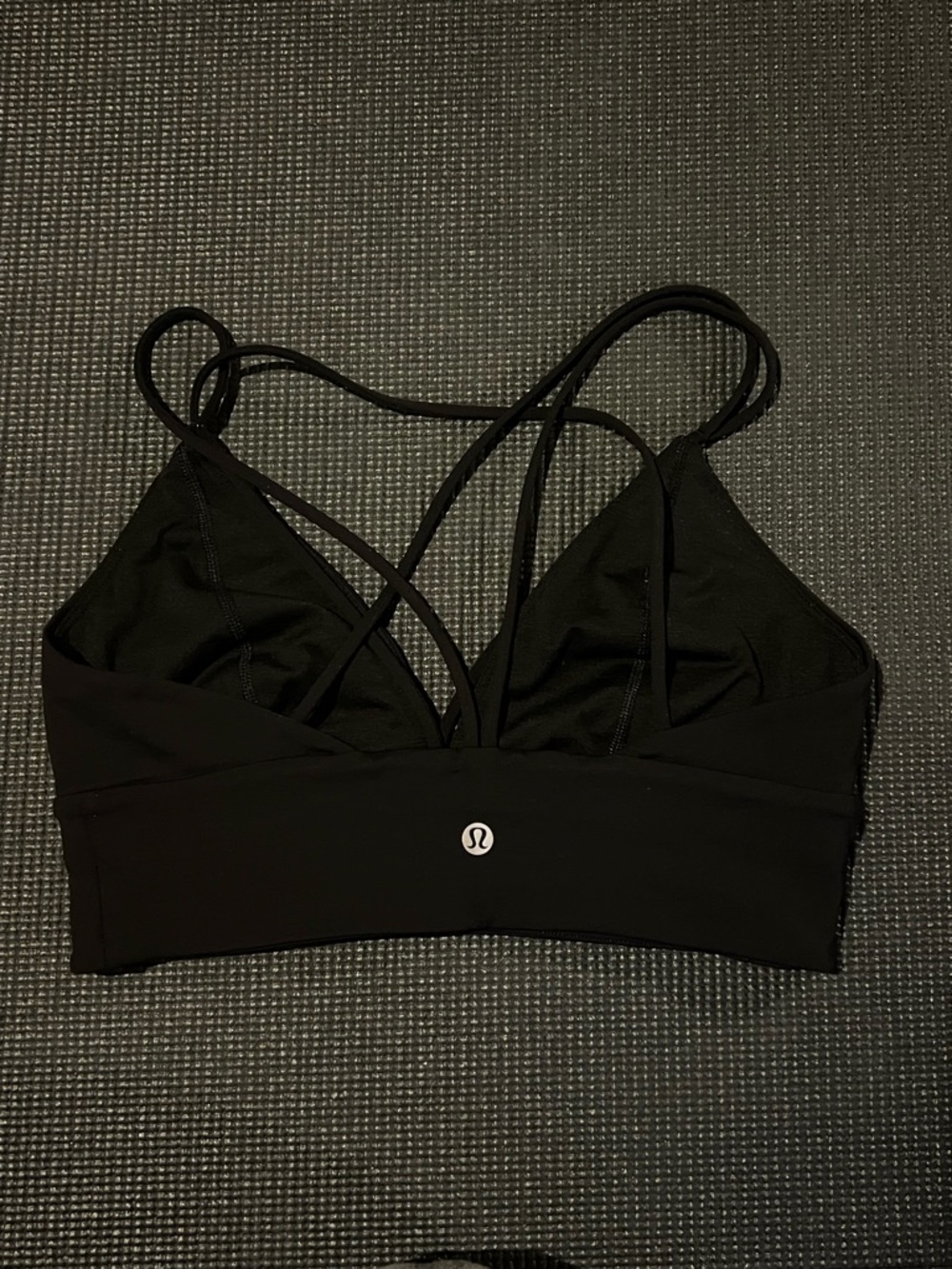 lululemon athletica Black Strappy Crossback Sports Bra